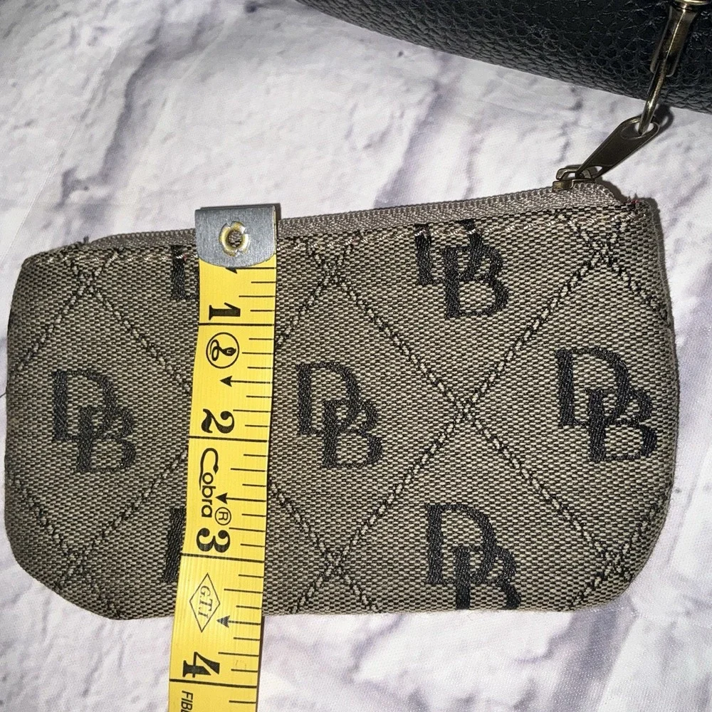 VNTG‎ DOONEY & BOURKE Hobo Shoulder Bag Monogram Leather Strap & Coin Purse